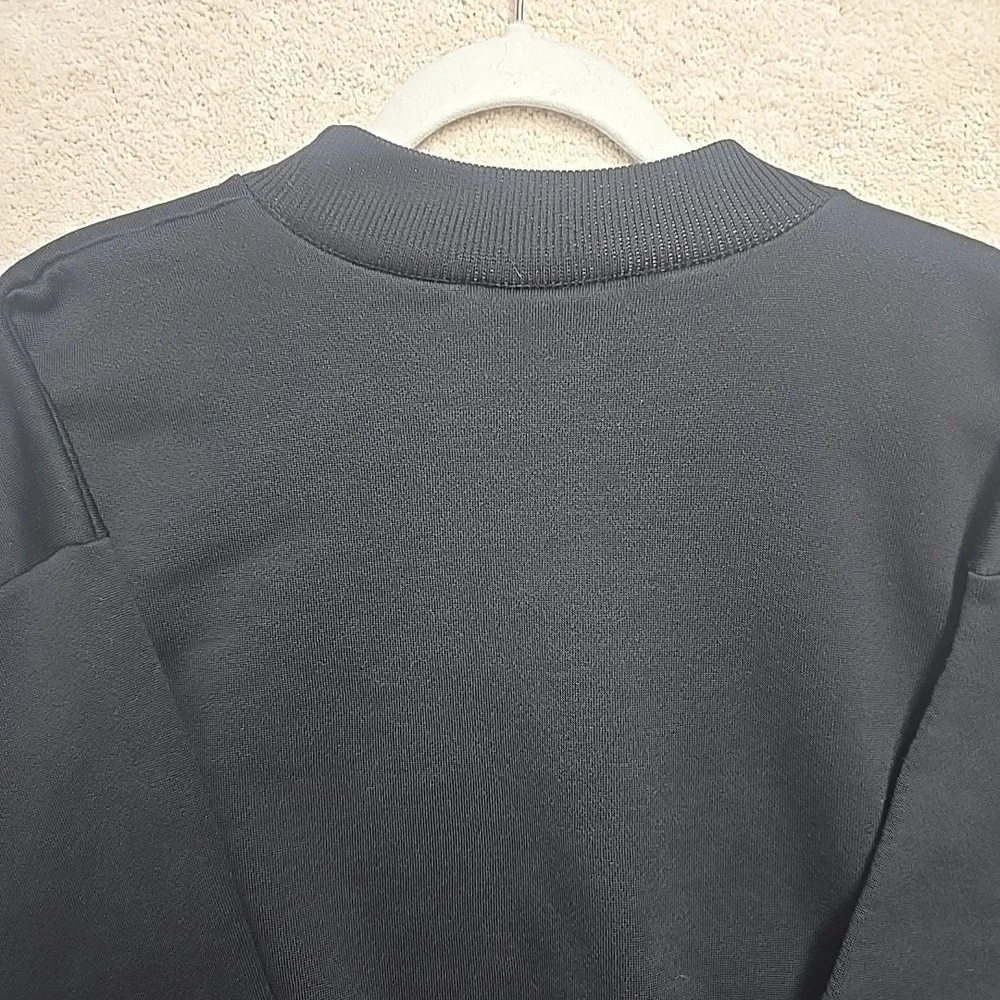 Retro Adidas USA Black Sweatshirt Mens XL Three Stripe Crewneck Athleisure‎